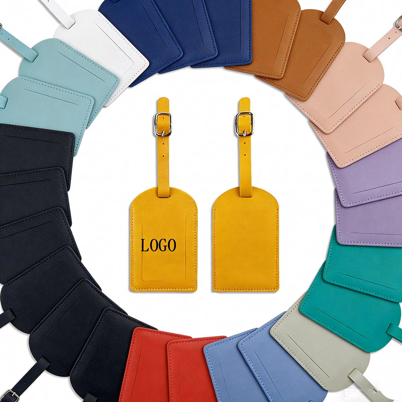 PU Leather Boarding Pass Luggage Tag