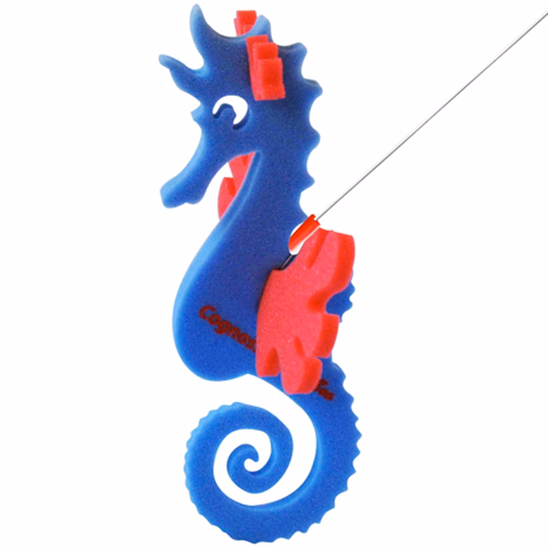 Seahorse on a leash