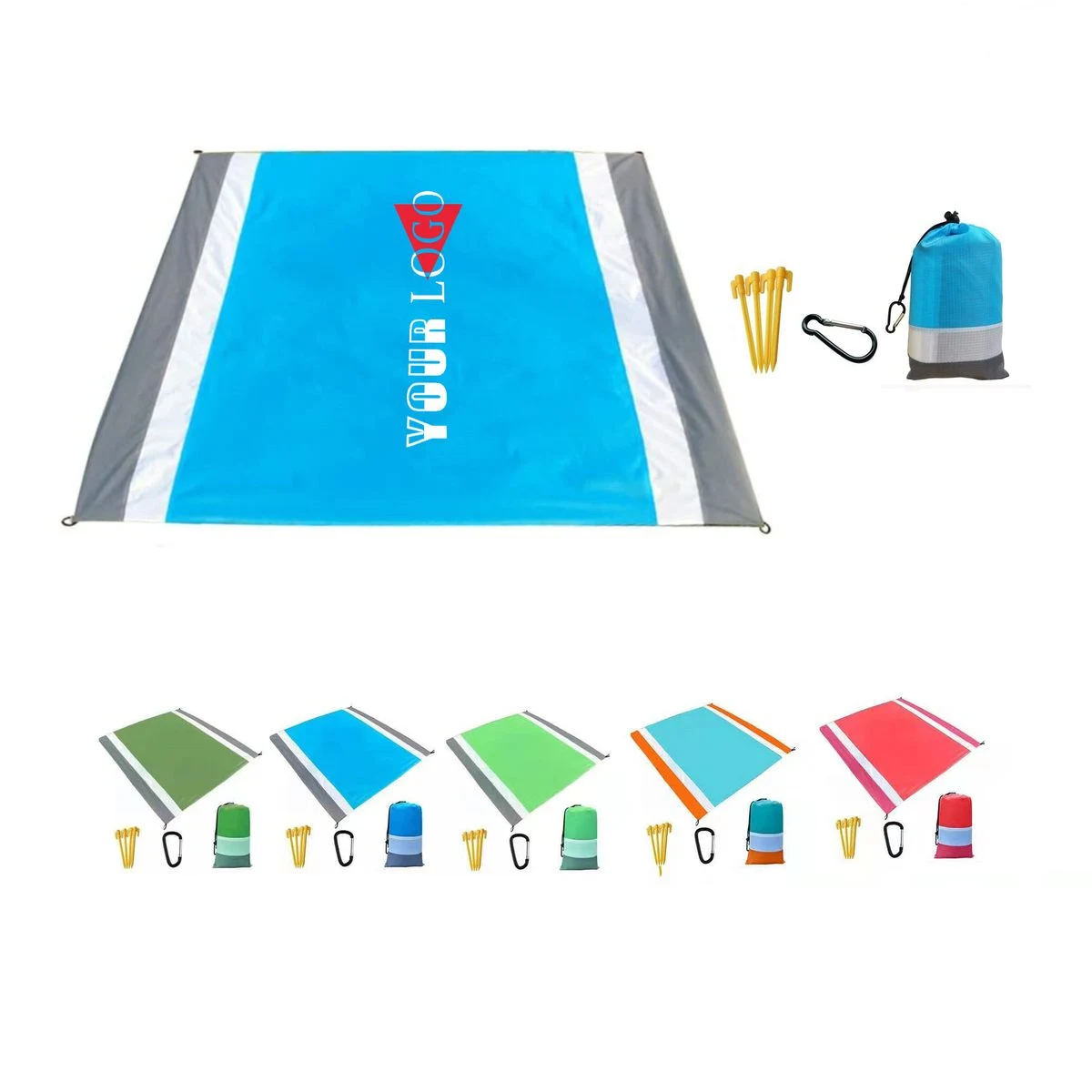 Foldable Beach Mat Lightweight Outdoor Picnic Blanket Pad 1