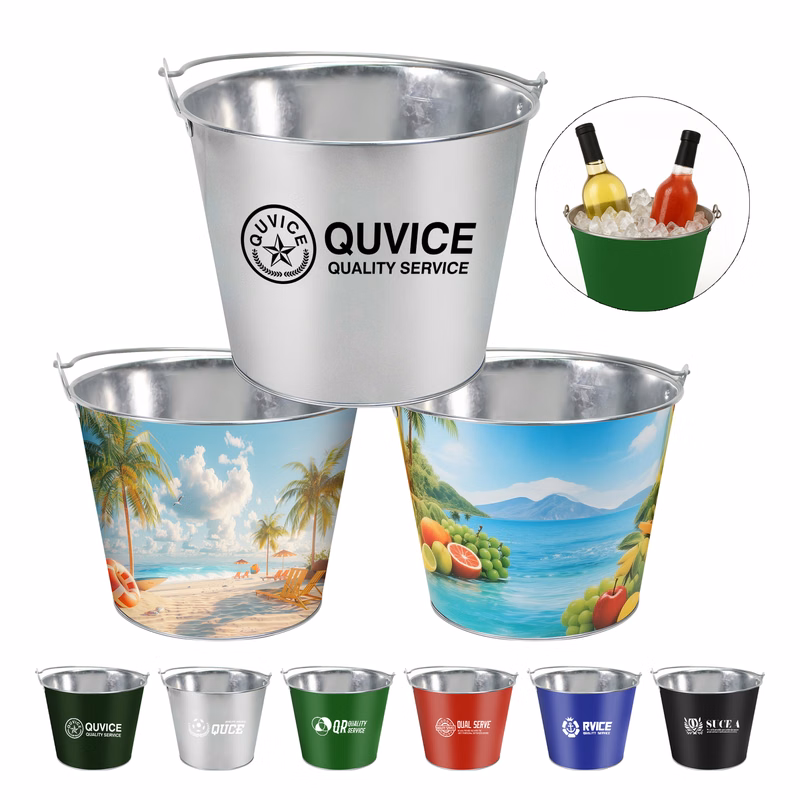 Custom Full Color 170OZ Metal Beer Ice Bucket