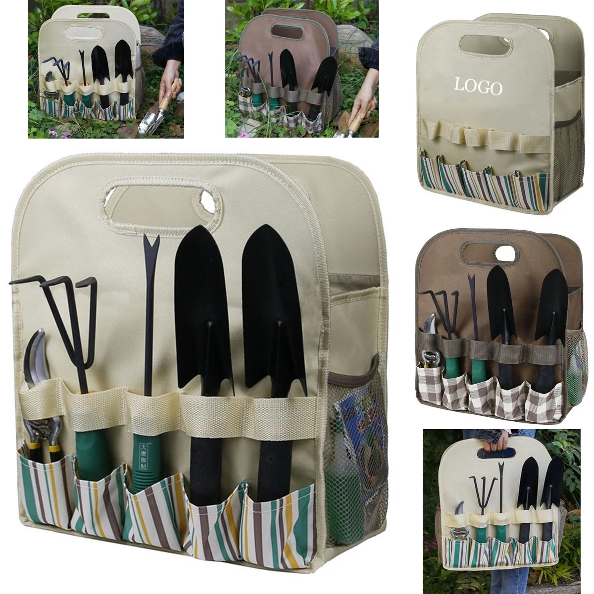 Garden Tool Bag, custom tote bag with logo imprint 1