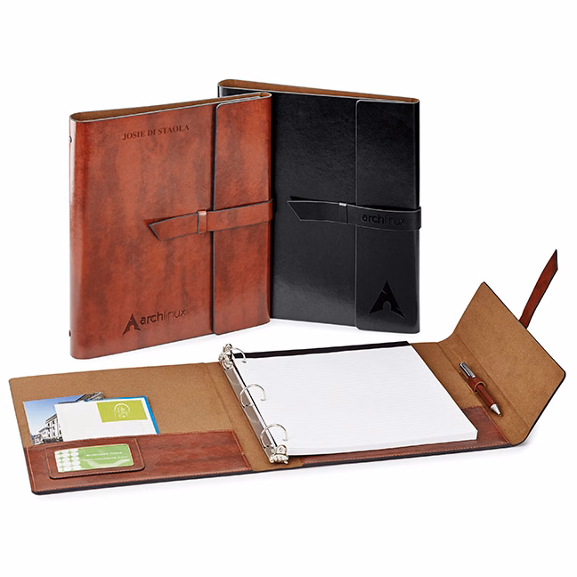 Fabrizio refillable portfolio/3-ring binder