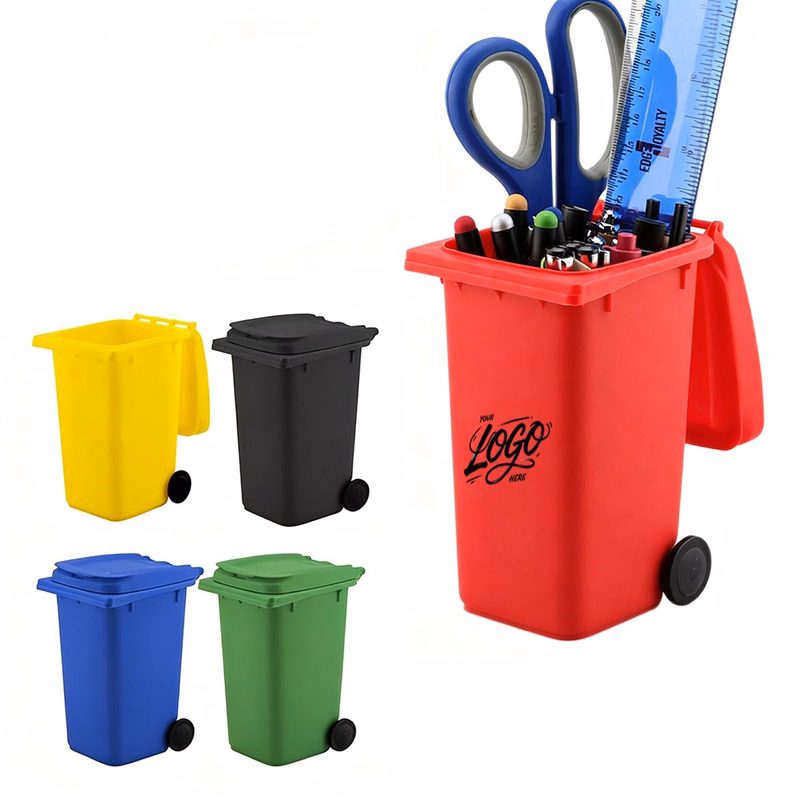 Mini Trash Can Pen Holder