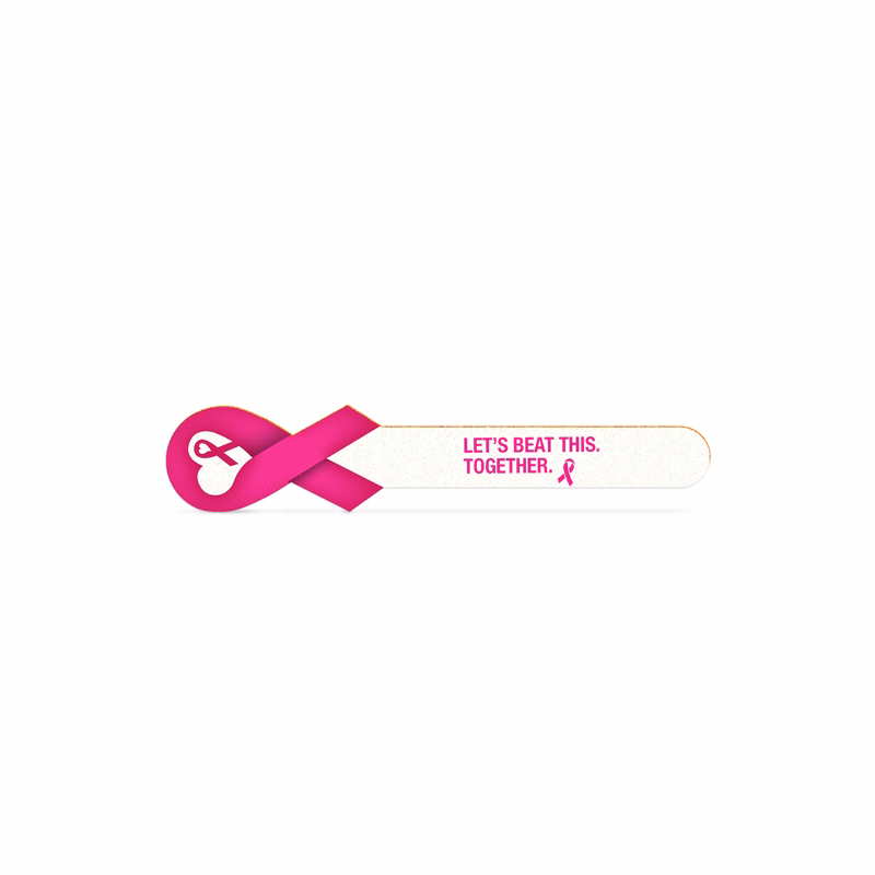 Ribbon Emery Board for Breast Cancer Awareness