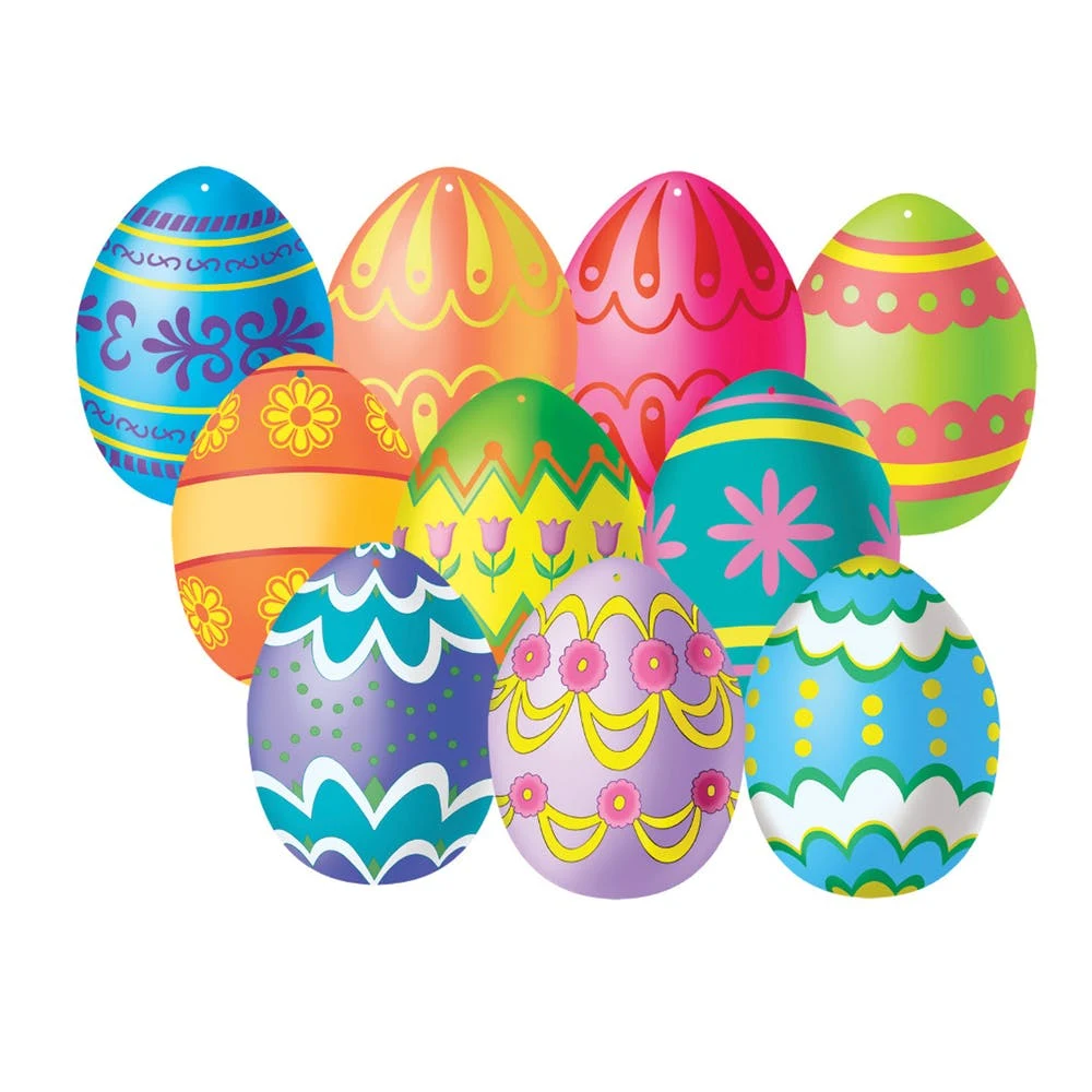 Mini Easter Egg Cutouts - 4.5" 1