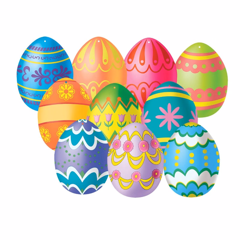 Mini Easter Egg Cutouts - 4.5"