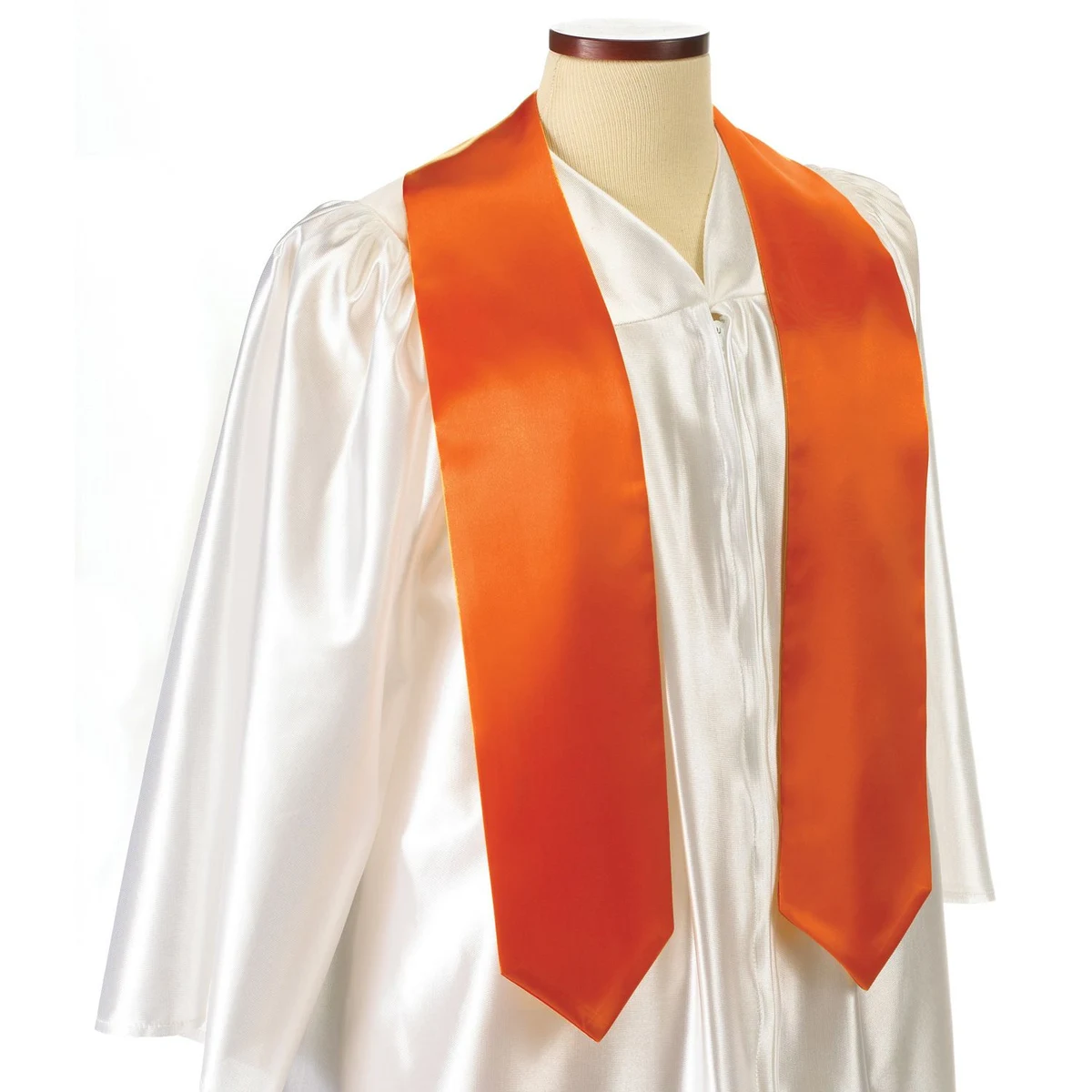 Orange 72" Graduation Stole 1