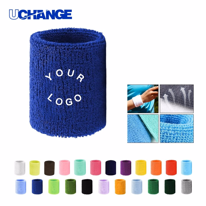 Cotton Sports Wristband Band Sweat Absorbing for Training