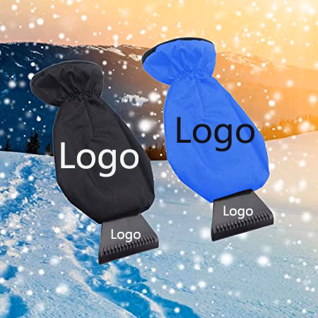 Waterproof 600D Oxford Cloth Warm Grip Ice Scraper Mitten Snow Remover Glove/Lined of Thick Fleece