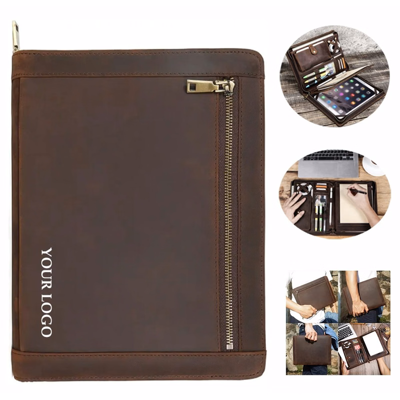 Multi-Functions Business Portfolio Pad Case With Notepad Holder