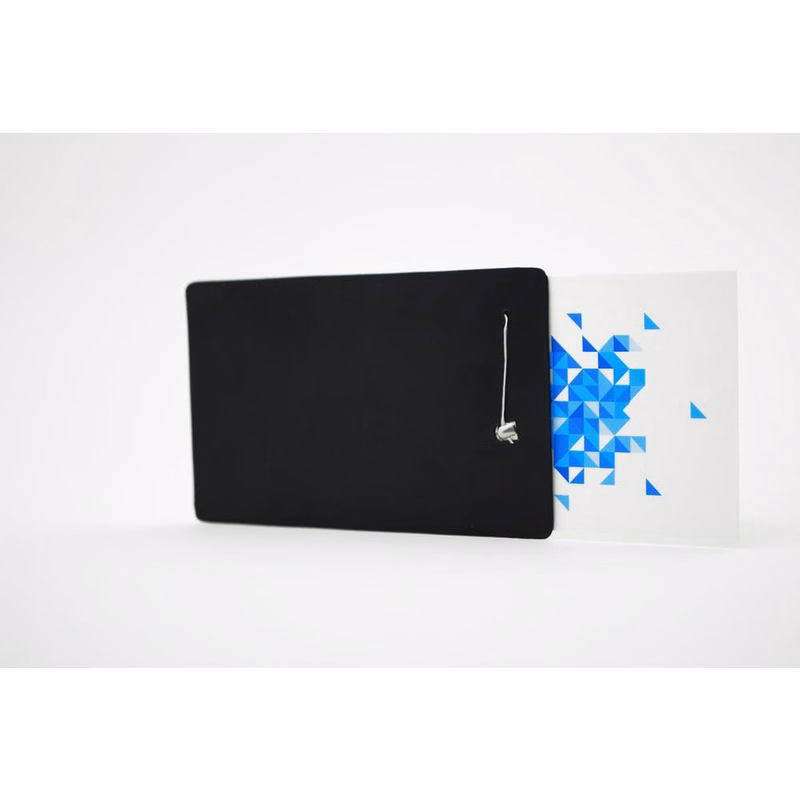 Business Card with Dental Floss - Black Holder 12 Yards