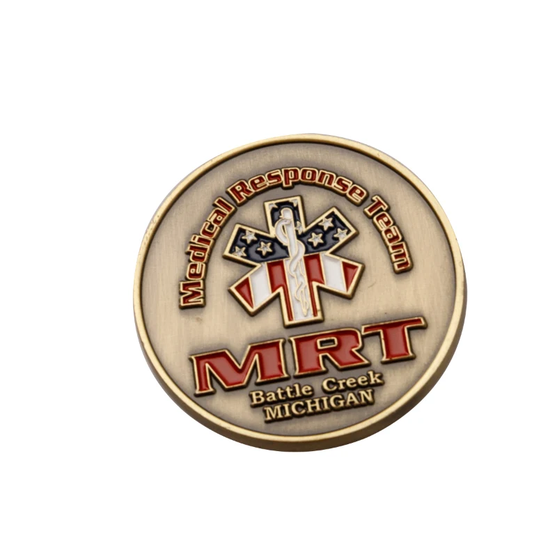 1.75" Brass Challenge Coins 1