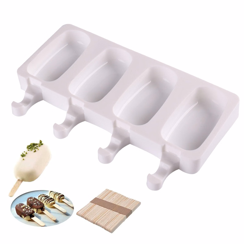 Popsicle Silicone Mold with Stick for DIY Cake and Ice Cream