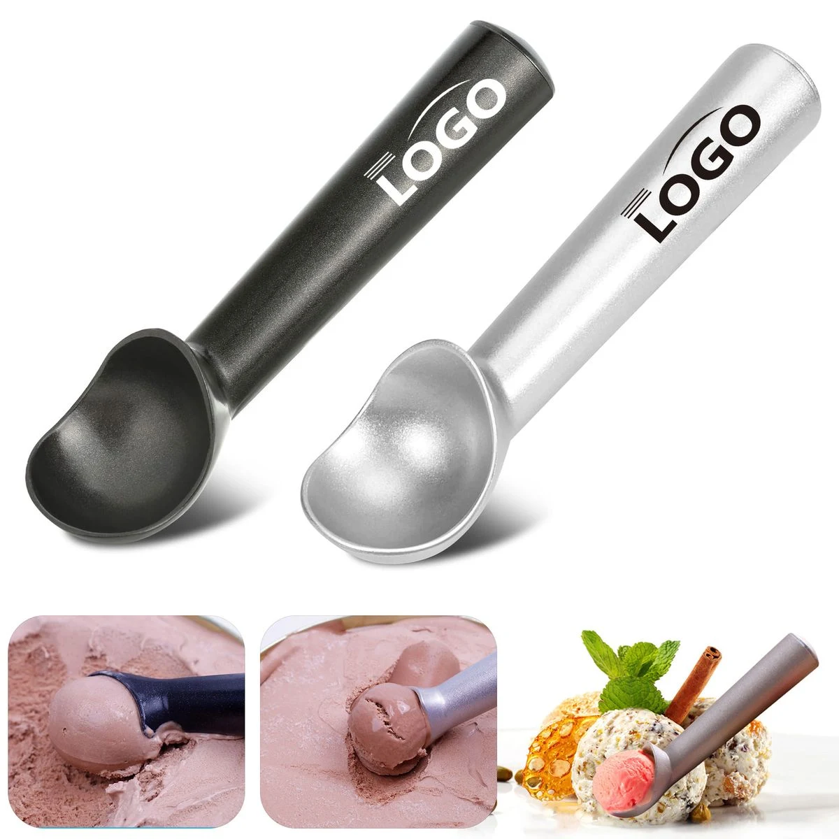 7 Inches Nonstick One Piece Aluminum Ice Cream Scoop 1