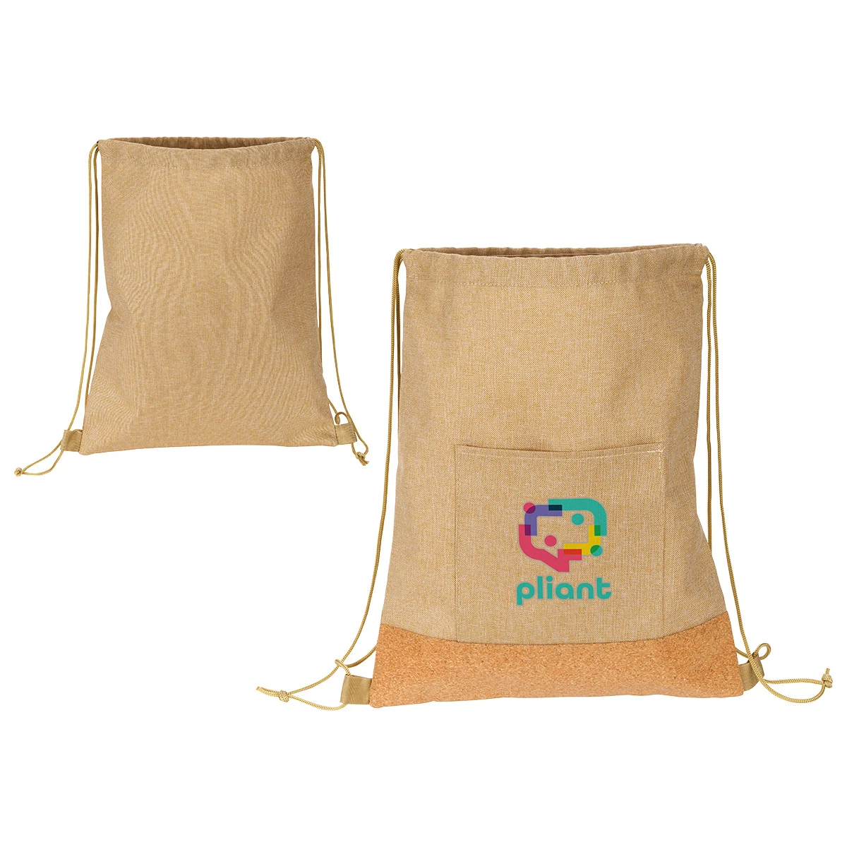 Carina RPET & Cork Drawstring Bag 1