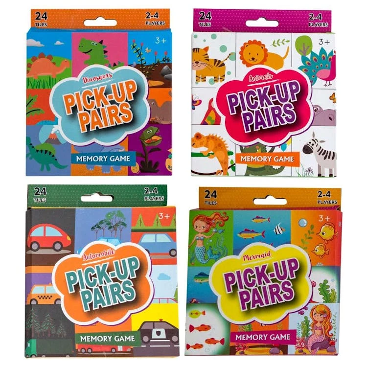 Memory Pick-Up Pairs Games - Assorted 1