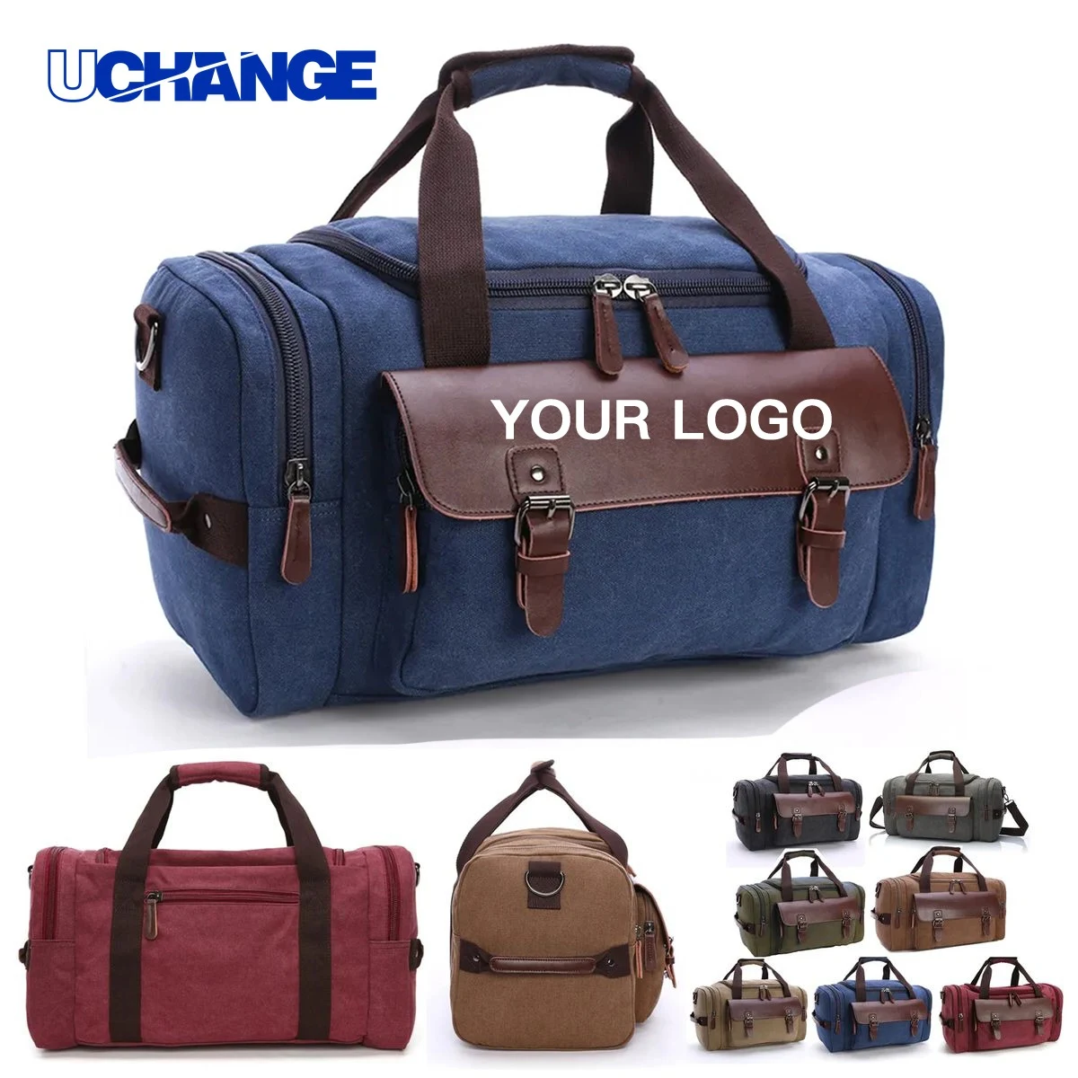 Canvas Weekender Bag Duffel Classic with Roomy Interior 1