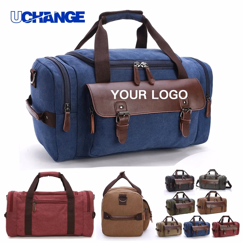 Canvas Weekender Bag Duffel Classic with Roomy Interior