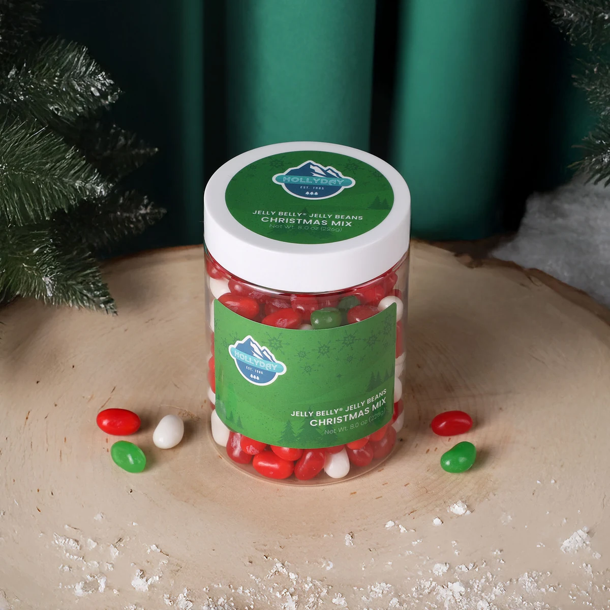 Jelly Belly® Jelly Beans Christmas Mix: Large Jar 1