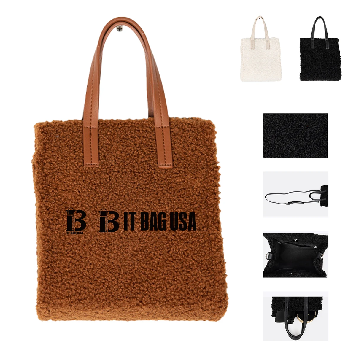 Fleece Sherpa Tote Bag 1