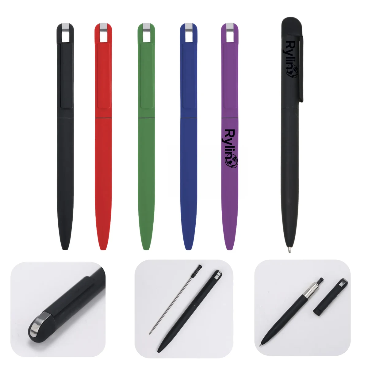 Rubber - Coated Ballpoint Pen for Corporate Promo Gifts 1