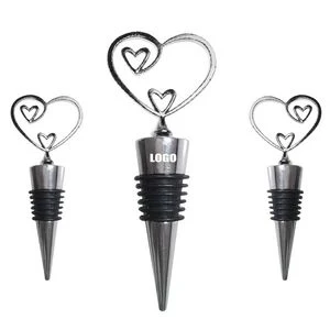 Unique Heart Shaped Wine Cork Bottle Stopper 1