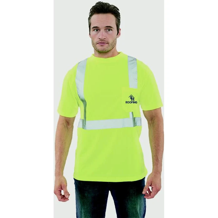 High Visibility Safety Short Sleeve Shirt, Blank 1