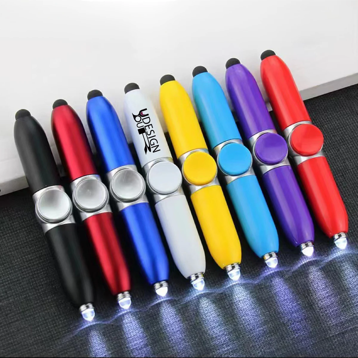 Spin Multi-Feature Fidget Pen Stress Relief Ballpoint LED 1