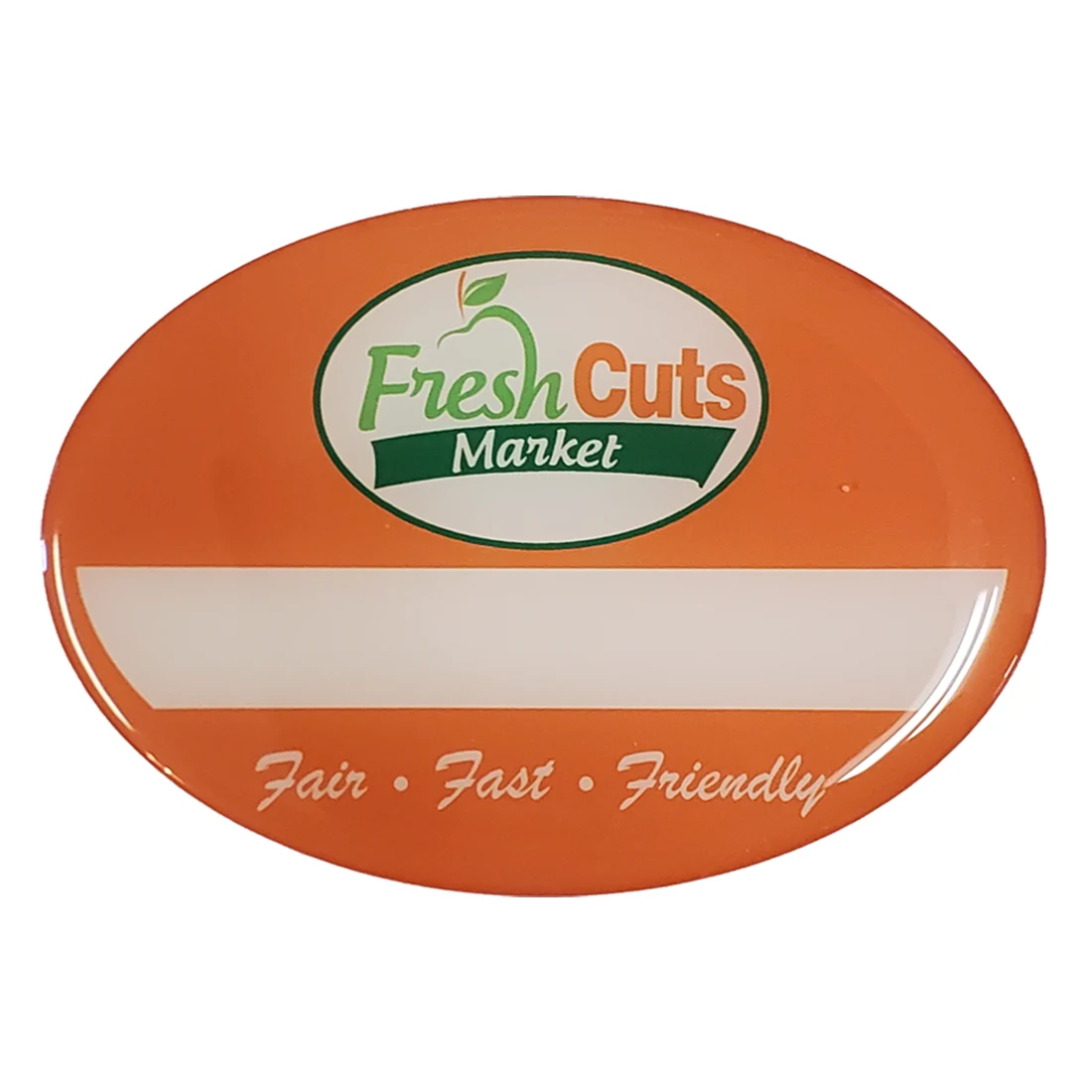 Magnetic Promo / Button / Name Badge with custom shape from 7.1 - 8 Sq. In. 1