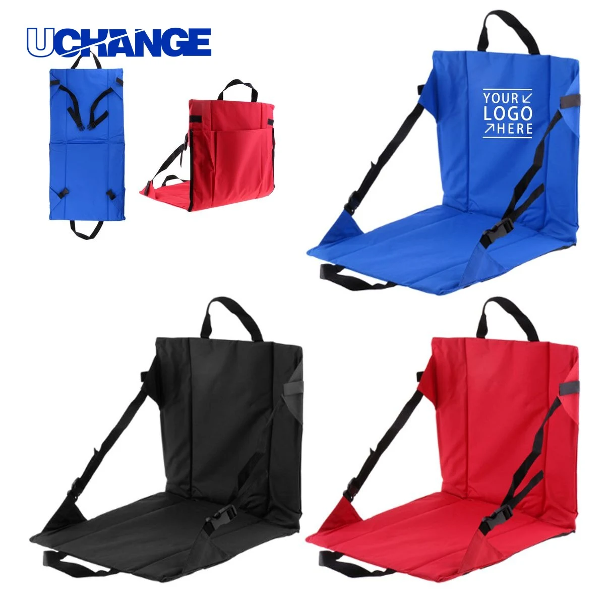 Customized Foldable Oxford Fabric Stadium Cushion 1