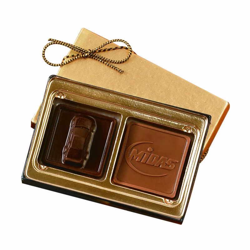 Custom Chocolate Squares Gift Box (1 1/4oz.)