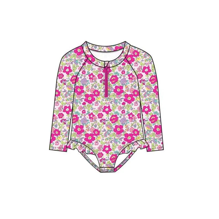 Girls Rash Guard Suits Size 0-9 Months 1