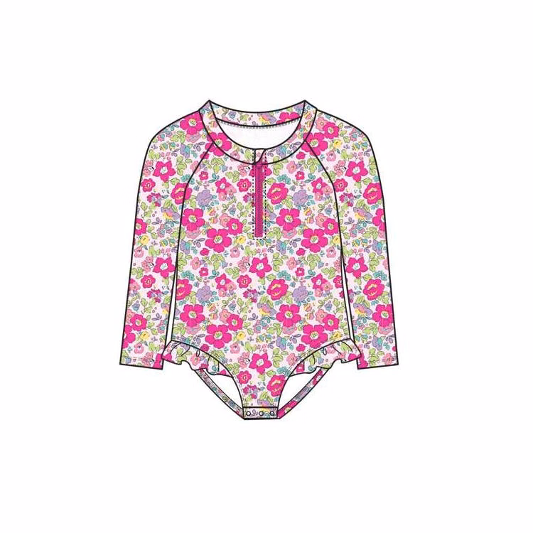 Girls Rash Guard Suits Size 0-9 Months