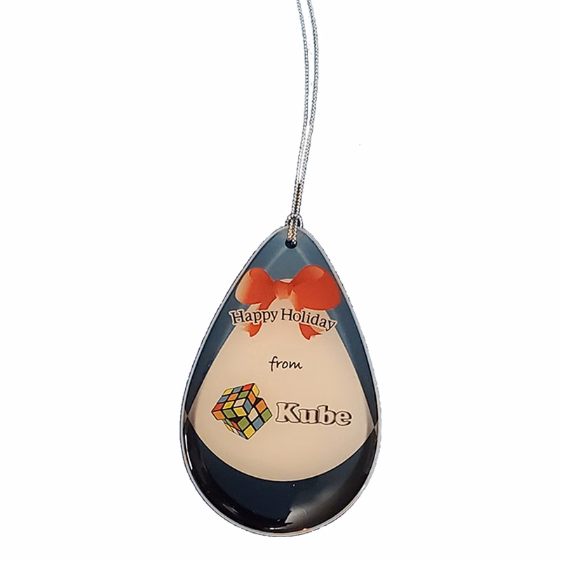 Custom shaped Holiday / Christmas Ornament / Charm / Tag (Single Sided) from 3.1 - 4 Sq. In.