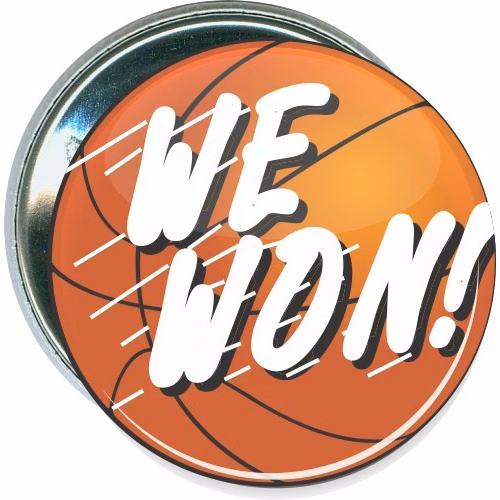We won, Basketball Button