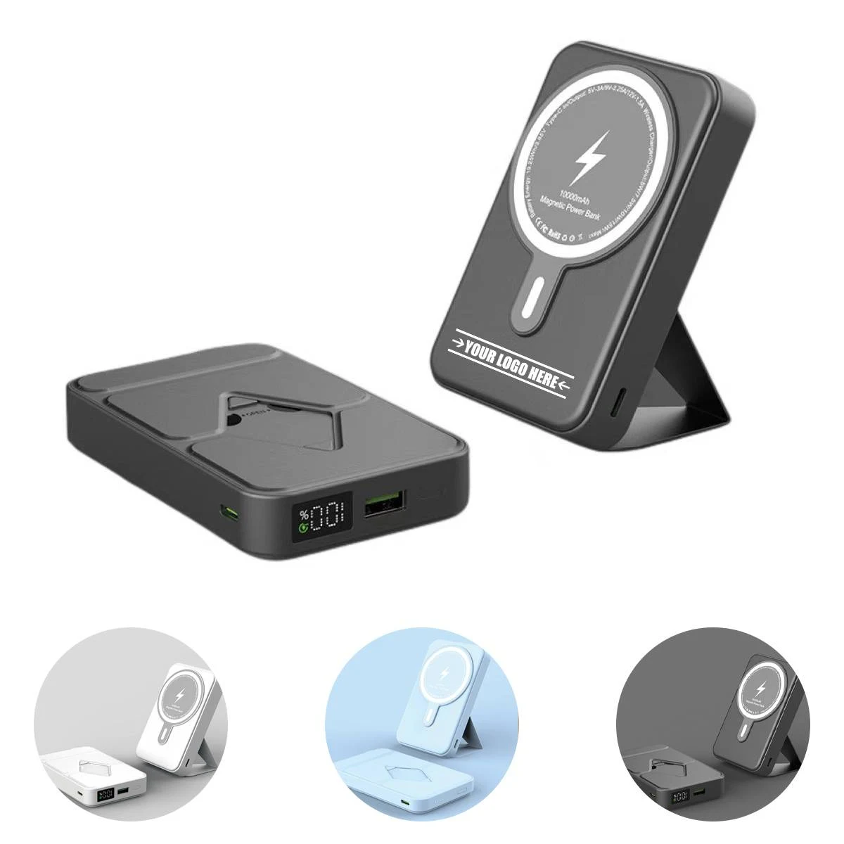 Magnetic Wireless Portable Charger Foldable 1