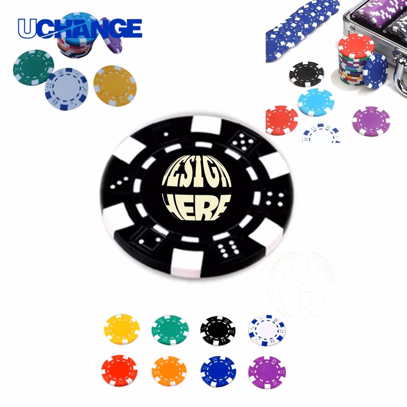 Casino Style Dice Poker Chip