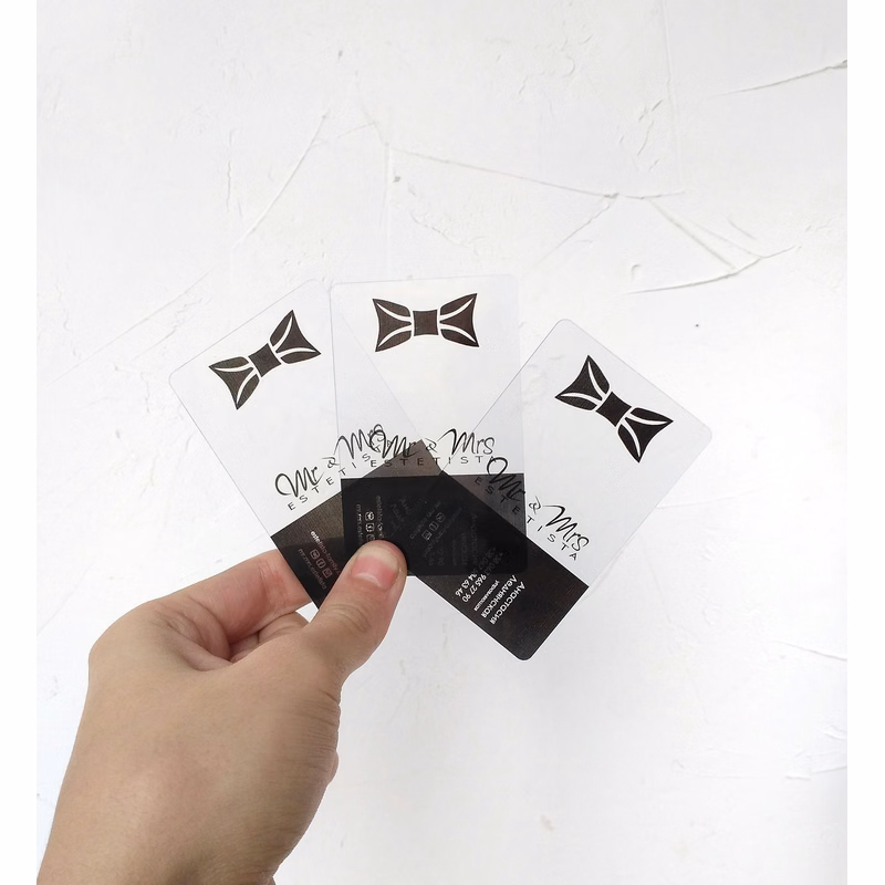Custom PVC Clear Translucent Business Cards