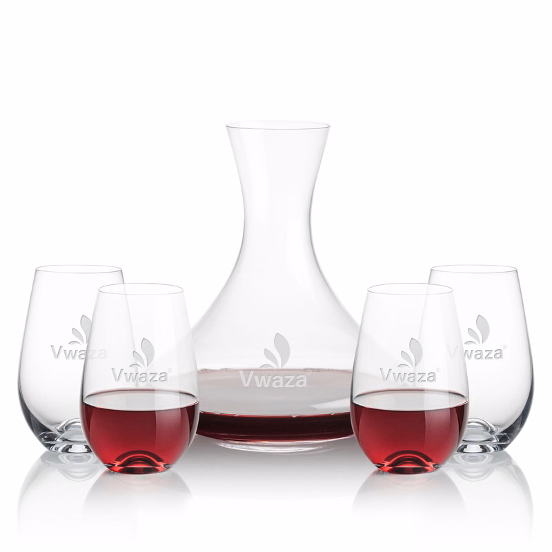 Senderwood Carafe & Boston Stemless Wine