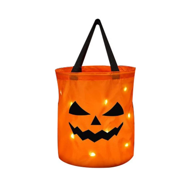 LED Pumpkin Trick-Or-Treat Halloween Bag 1