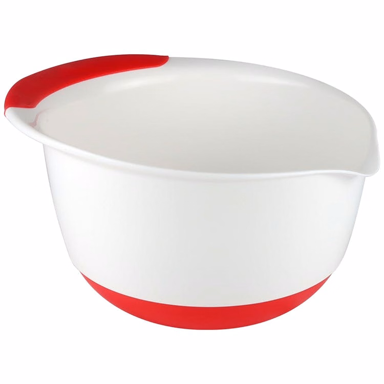 Soft Grip Mixing Bowls - Red 5 Quarts