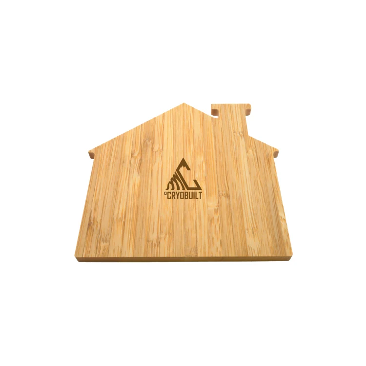 14" House Shape Bamboo Cutting Board 1