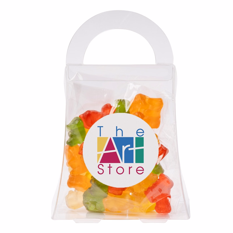 Clever Candy Purse Acetate Box with Gummy Bears