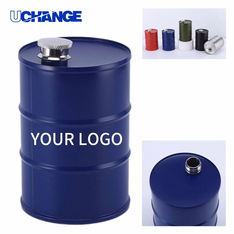 Oil Drum Flask Bottle 24oz for Gifts or Events