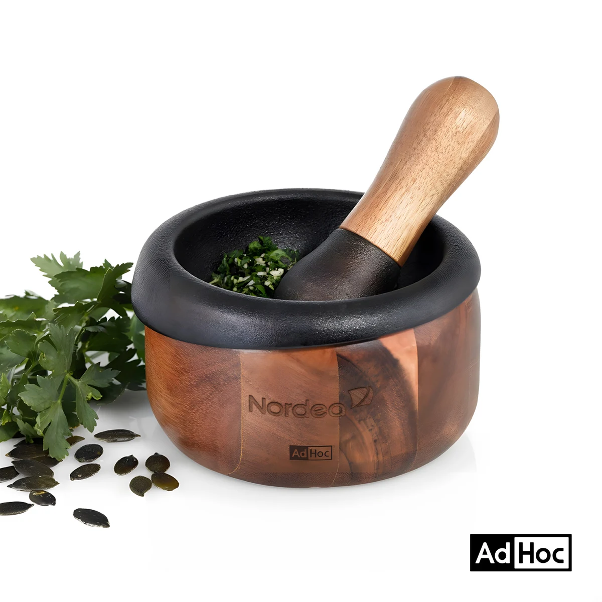 AdHoc® CRUSH Mortar & Pestle - Acacia 1