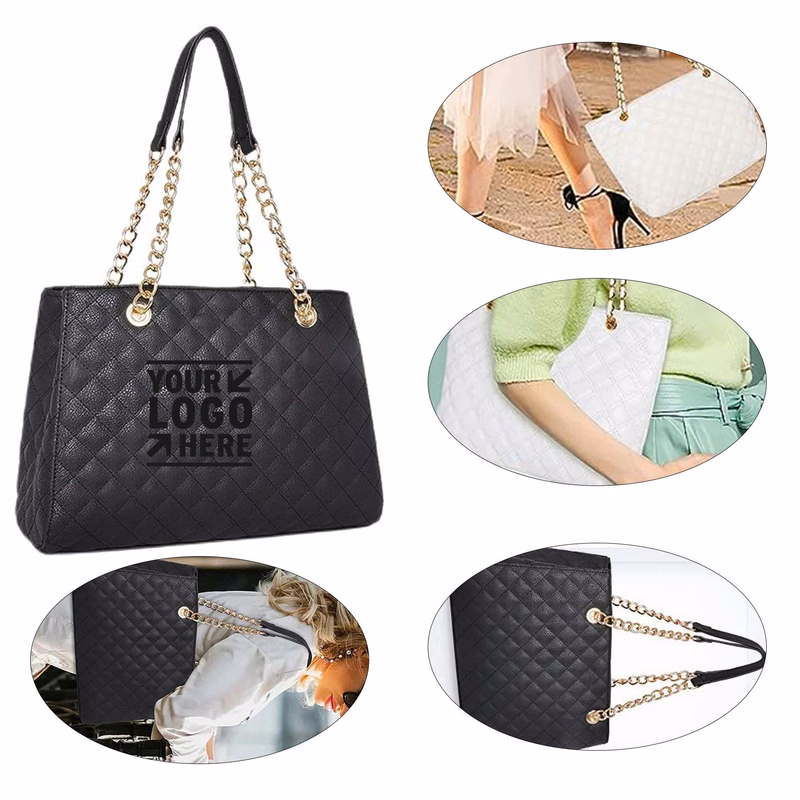 Women Quilted Tote Purse Ladies Designer West Shoulder Handbag