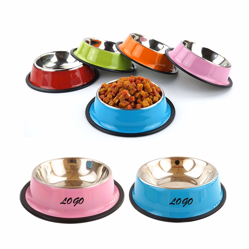Anti-slip Widened Base Stainless Steel Dog Bowl