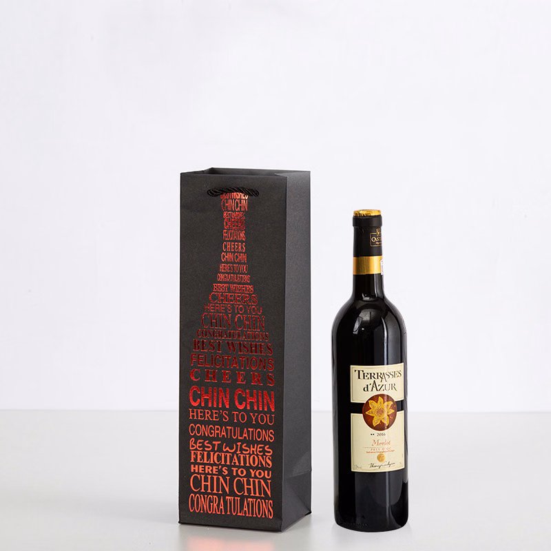 Wine bagwith high quality thick paper stock