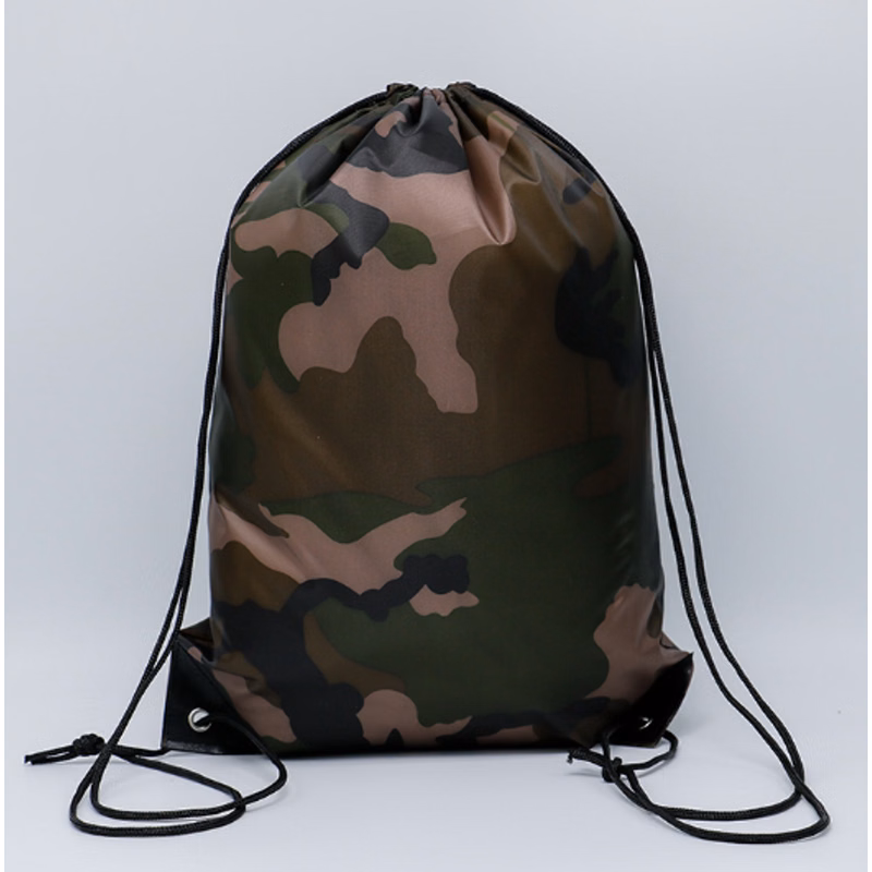 Camo Drawstring Backpack
