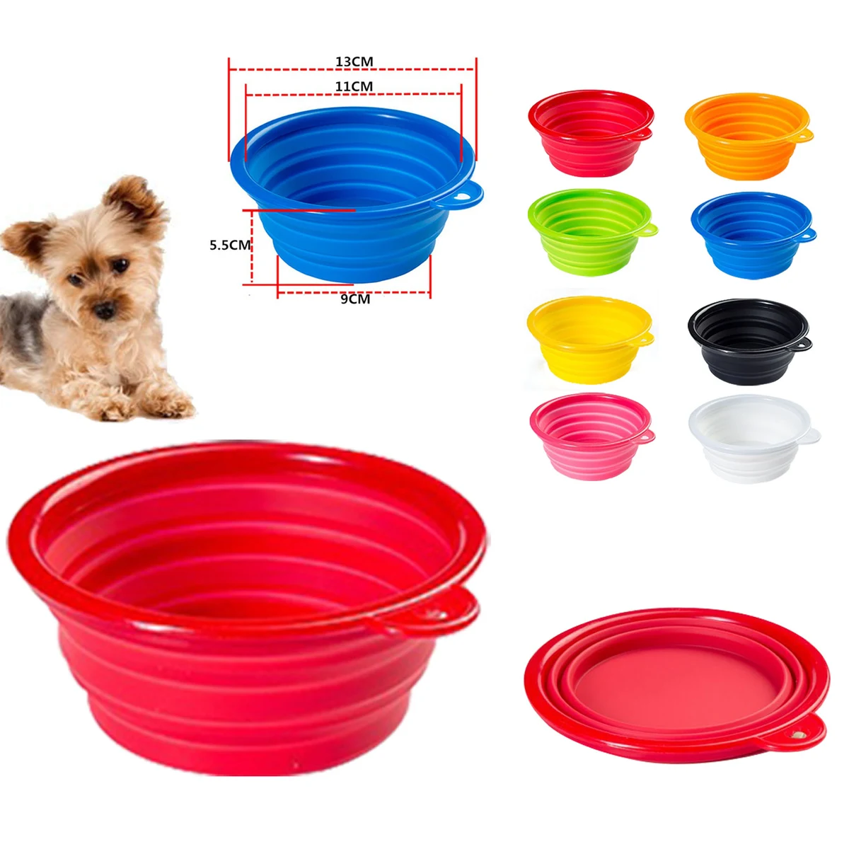 Pet Silicone Foldable Bowl 1